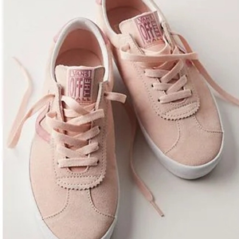Vans Women's Blush Pink Suede Sneakers